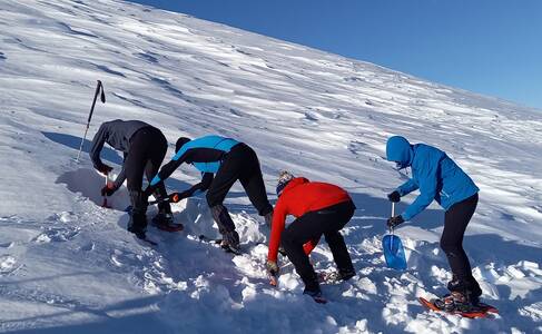 1ère SORTIE RAQUETTES DE LA SAISON RANDO PLUS NEIGE
