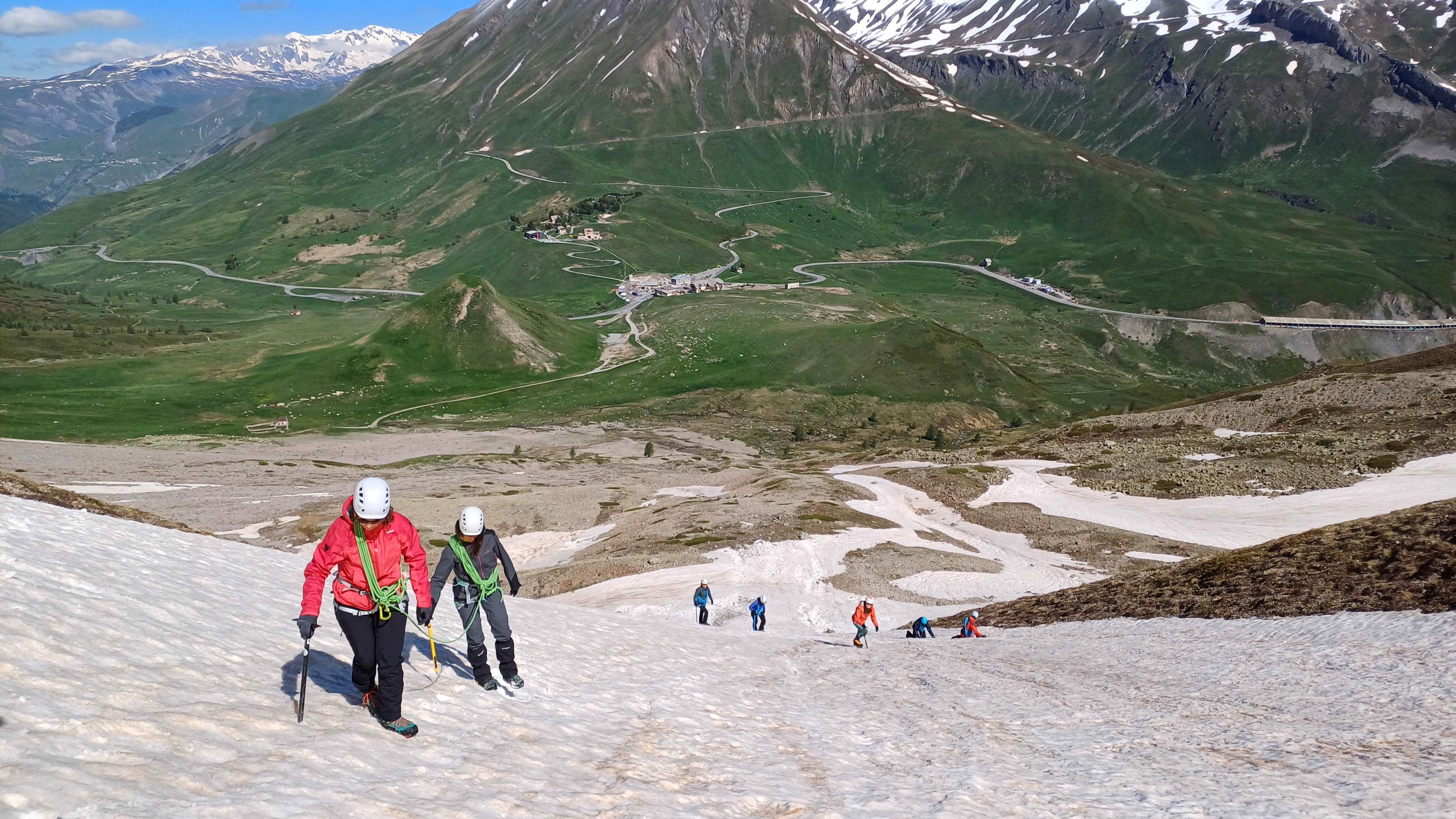Alpinisme : Ecole de neige et glacier au Lautaret