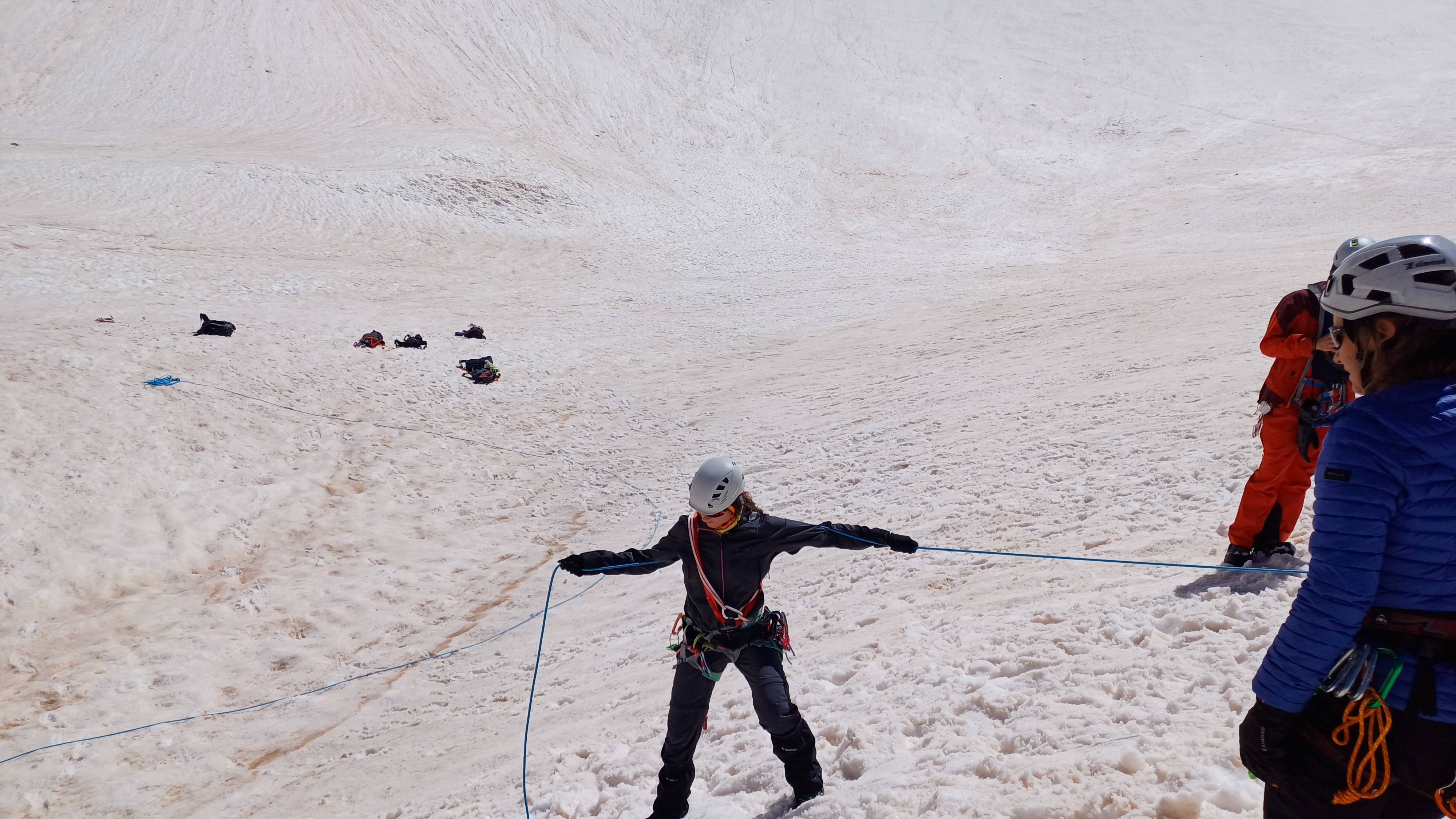 Alpinisme : Ecole de neige et glacier au Lautaret