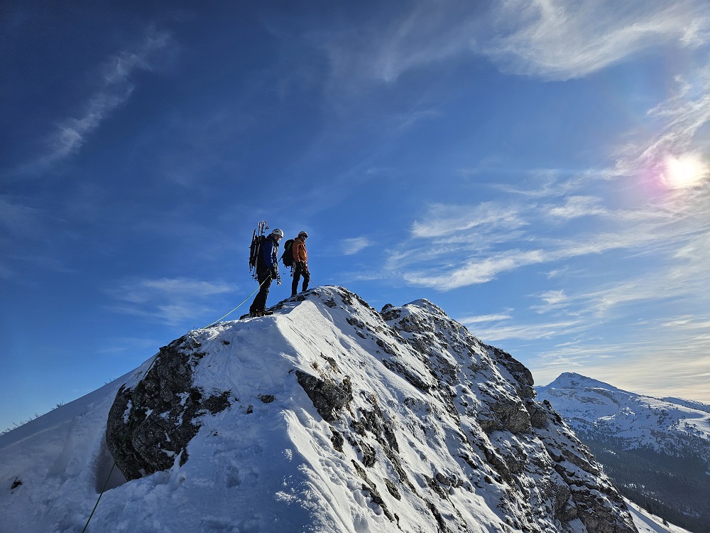 Week-end initiation alpinisme hivernal