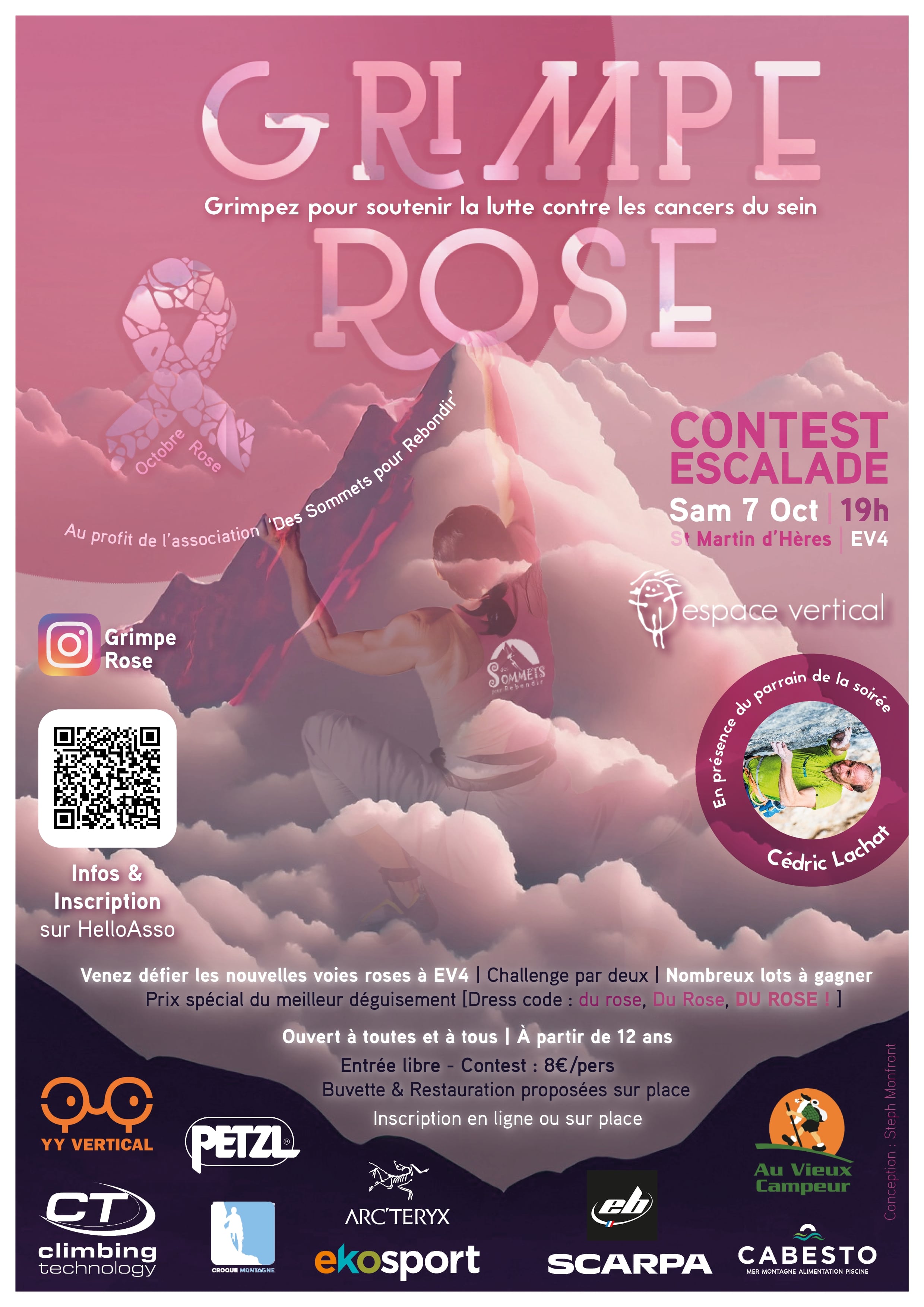 Escalade en Rose à EV4 - Samedi 7 octobre