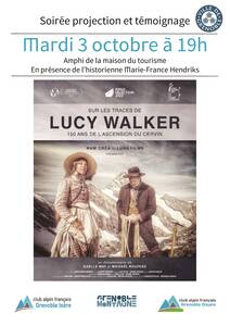 Soirée cinéma : 3 0ctobre 19h. Sur les traces de Lucy Walker