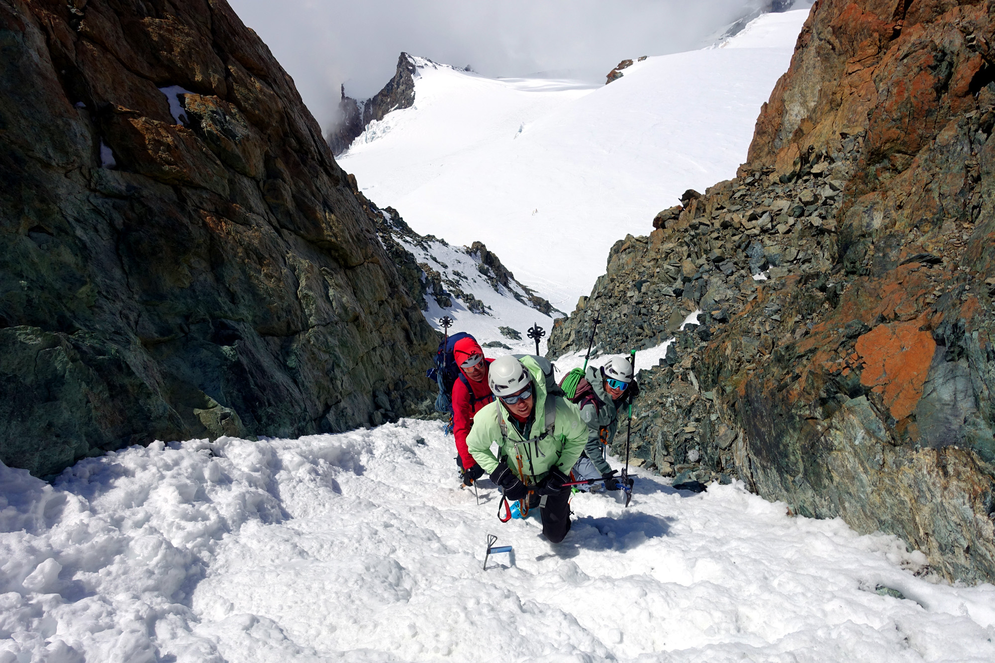 Raid dans le Mont Rose,  circonvolutions à plus de 4 000