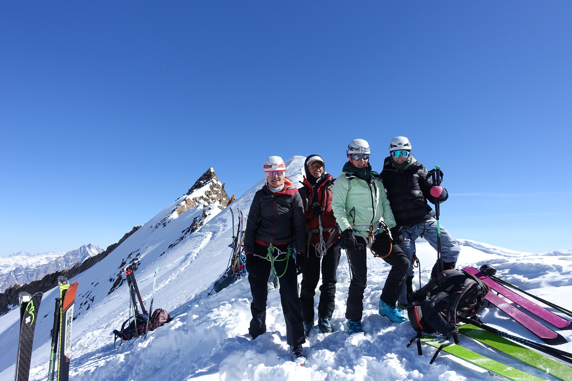Raid dans le Mont Rose,  circonvolutions à plus de 4 000