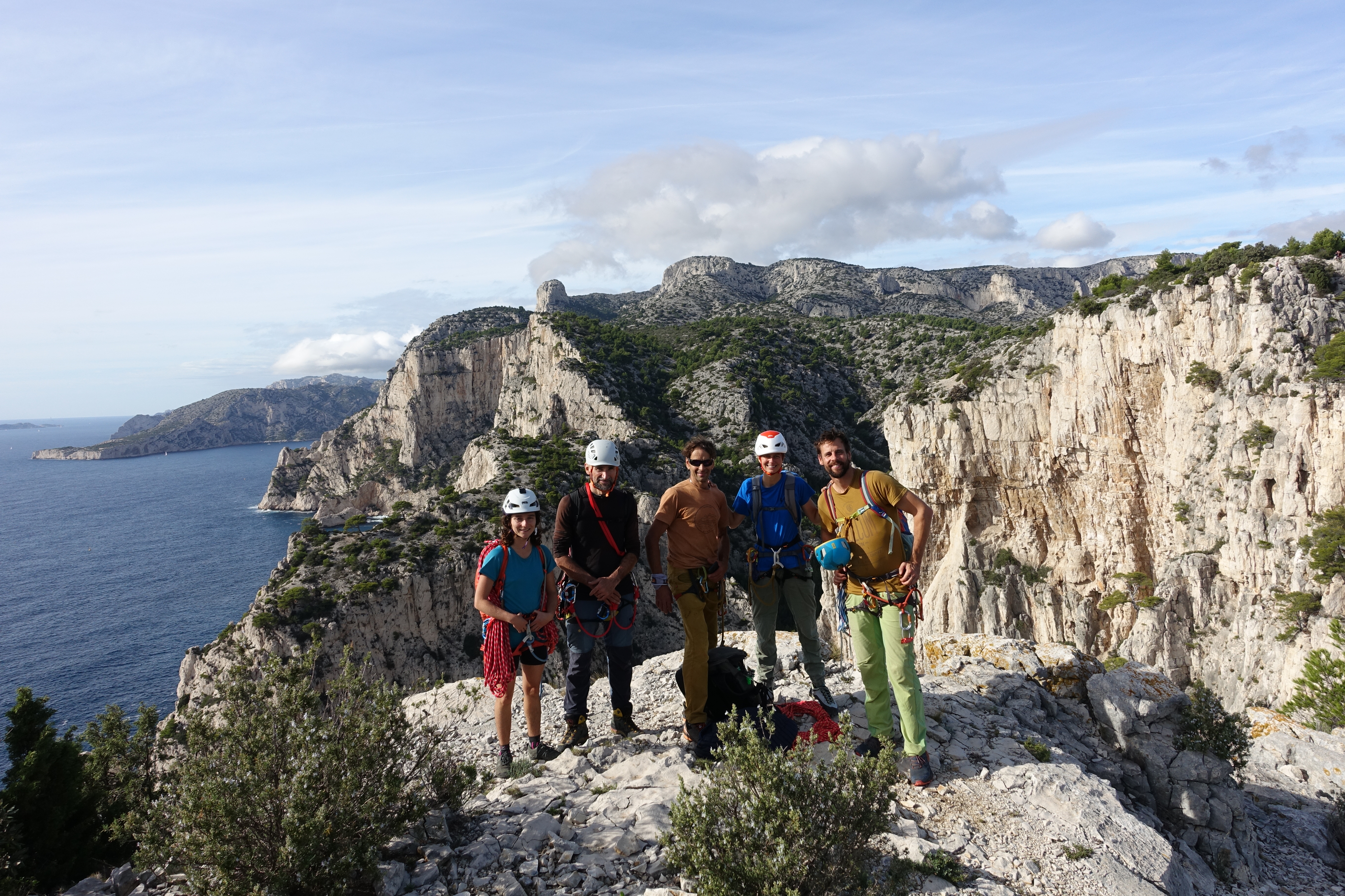 Retour sur le séjour de grimpe terrain d’av dans les Calanques du 25 au 29 septembre 2023