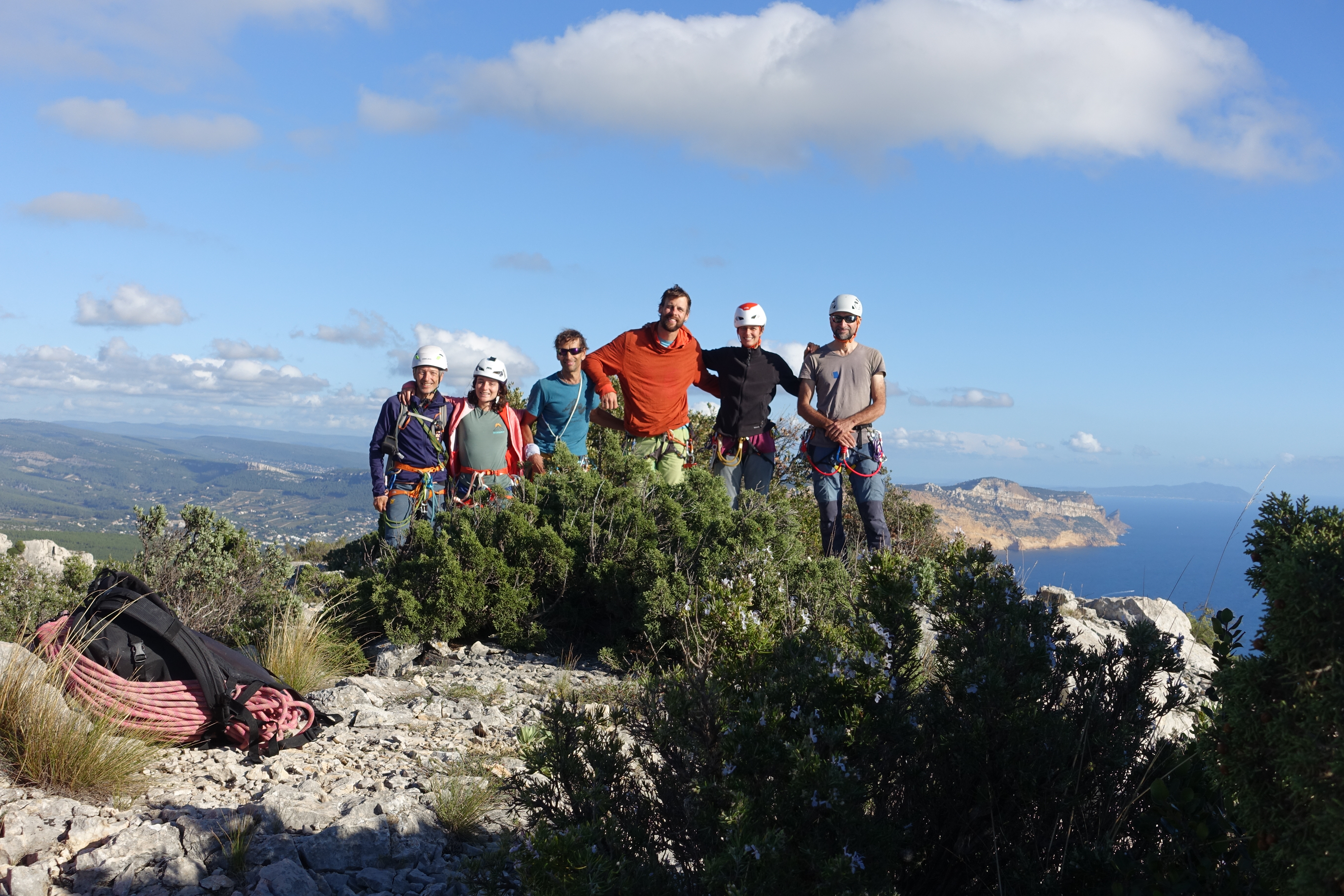 Retour sur le séjour de grimpe terrain d’av dans les Calanques du 25 au 29 septembre 2023