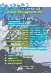 RÉUNIONS D’INFORMATIONS SAISON 2025-2026