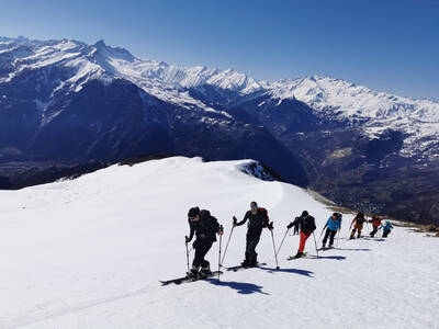 Ski de montagne débutant / sortie à la Cime de Lancheton