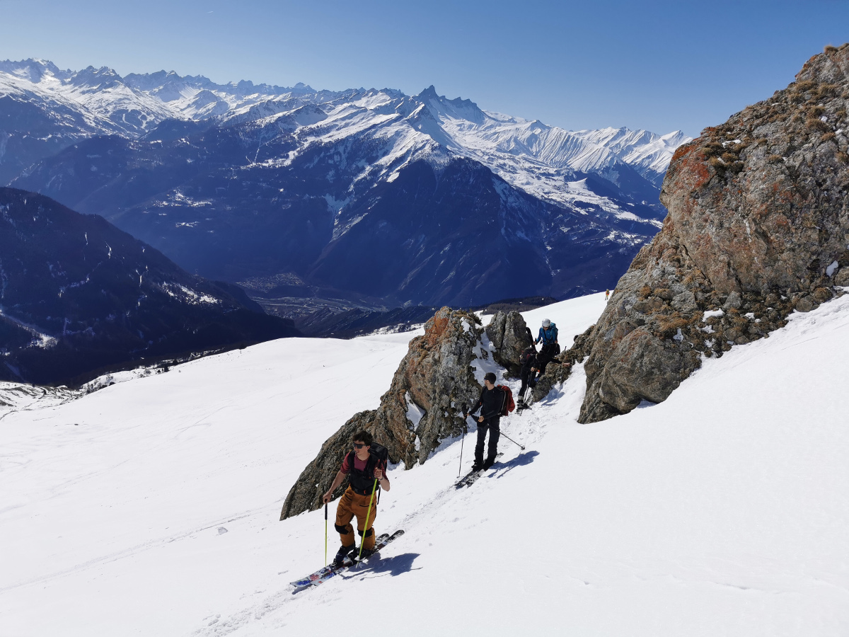 Ski de montagne débutant / sortie à la Cime de Lancheton