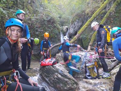 1er sortie en Canyon pour l'ecole d'aventure