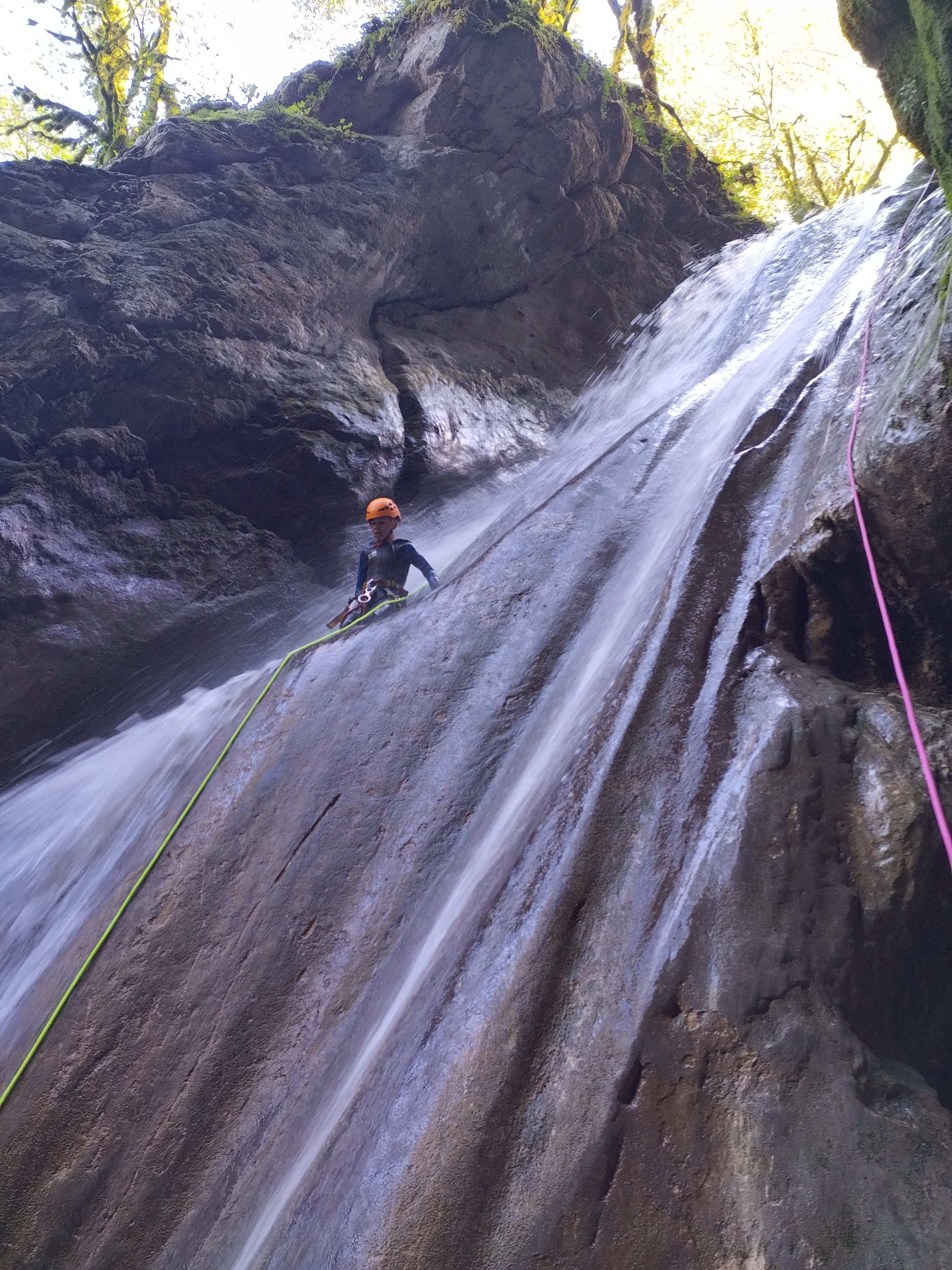 1er sortie en Canyon pour l'ecole d'aventure
