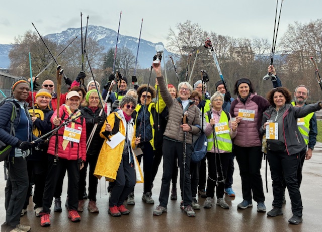 La Marche Nordique et le Téléthon