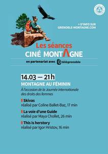 Séance Ciné Montagne "Montagne au féminin" dimanche 14 mars 2021
