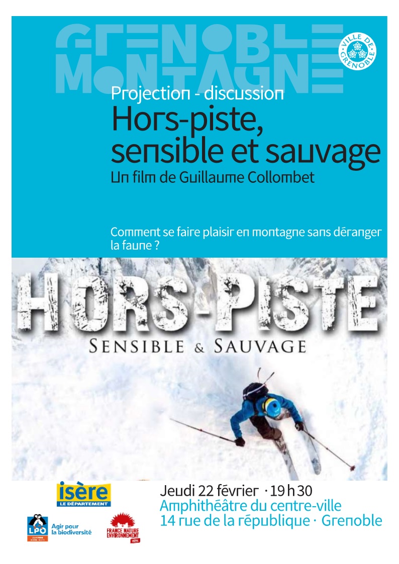 Hors-piste, sensible et sauvage - jeudi 22 février 19h30 - Amphithéâtre du centre-ville