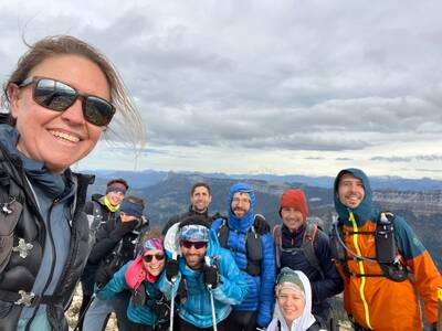 La section Trail en weekend d'intégration