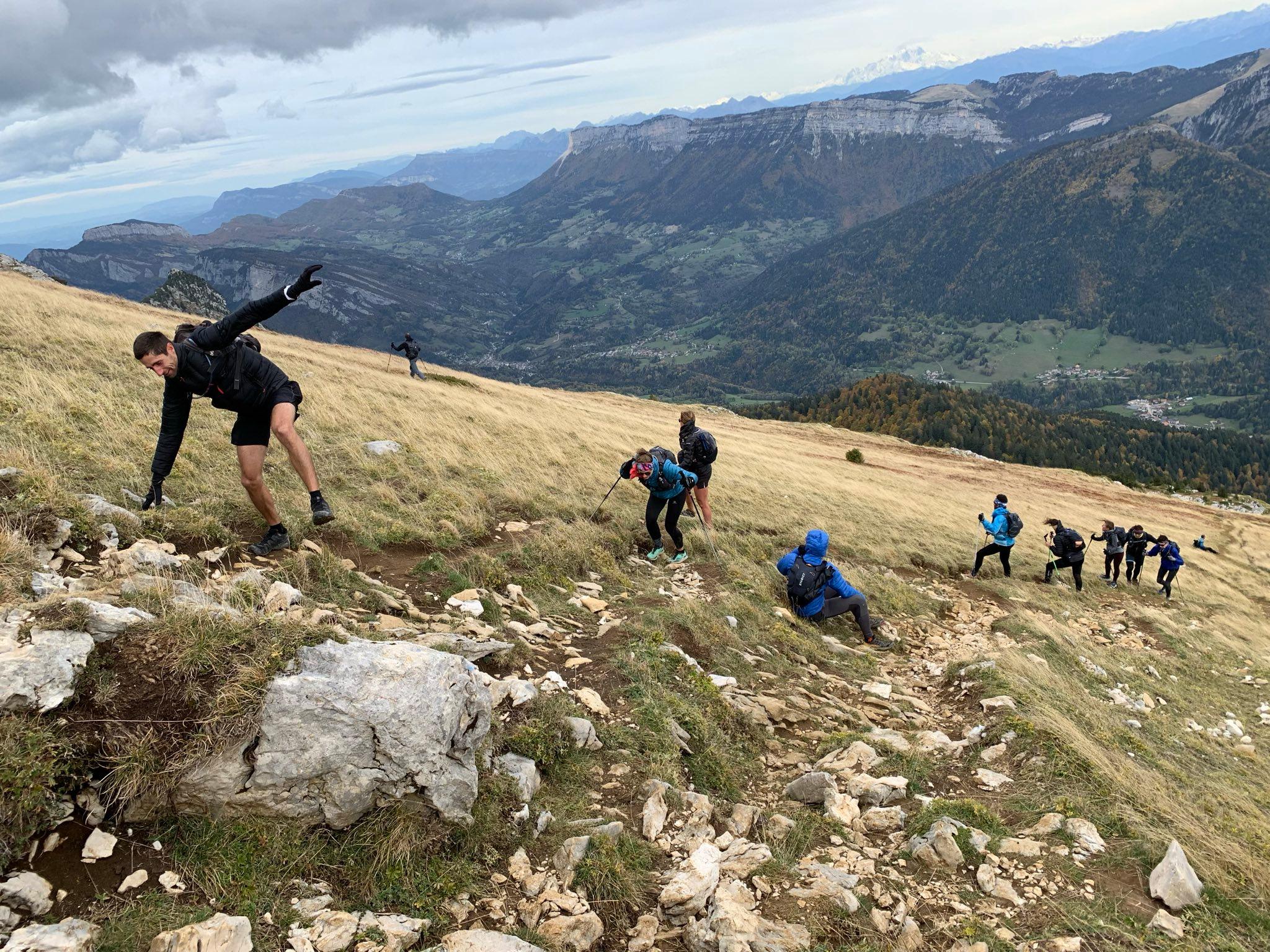 La section Trail en weekend d'intégration