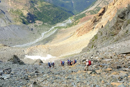 L'altavia della Valmalenco au pied de la Bernina