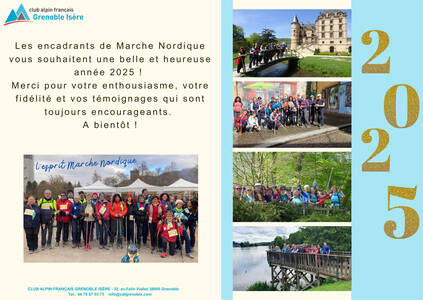 Voeux 2025 section marche nordique